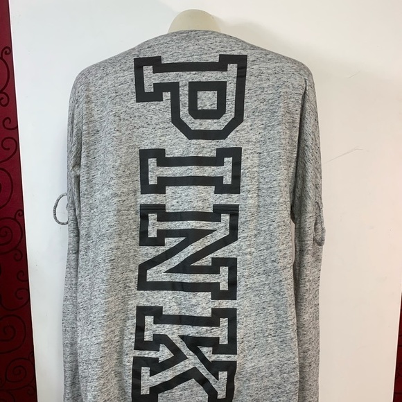 Victoria's Secret PINK Grey Long Sleeve Top - Picture 1 of 9